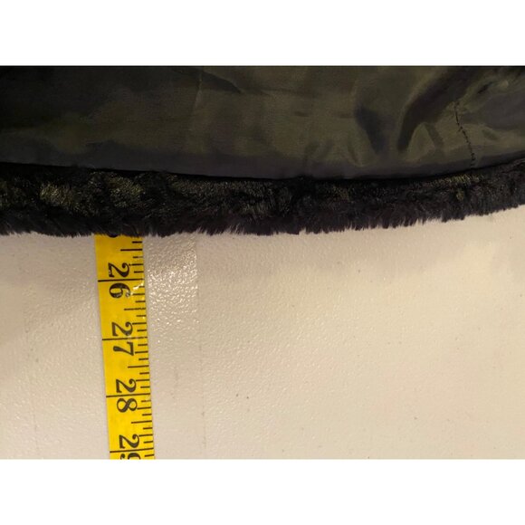 JM Collection Womens Black Faux Fur Jacket Medium - Picture 12 of 16